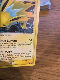 NM! Jolteon (8/115) EX Unseen Forces Stamped Reverse Holo Pokemon Card! - Image 5