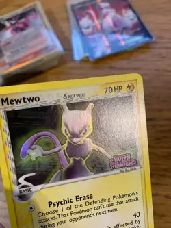 NM! Mewtwo (24/110) EX Holon Phantoms Stamped Reverse Holo Delta Pokemon Card! - Image 3
