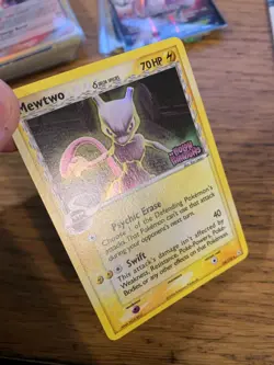 NM! Mewtwo (24/110) EX Holon Phantoms Stamped Reverse Holo Delta Pokemon Card! - Image 4