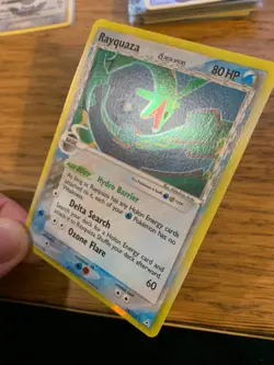NM! Rayquaza (16/110) EX Holon Phantoms Delta Species Holo Pokemon Card! - Image 4
