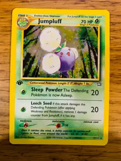1st Edition Jumpluff (7/111) Holo Neo Genesis Set Pokemon Card! FREE P&P! - Image 2
