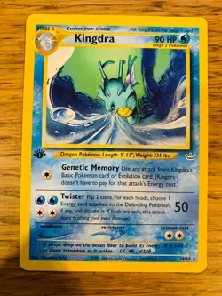 1st Edition Kingdra (19/64) Rare Neo Revelation Set Pokemon Card! FREE P&P! - Image 1