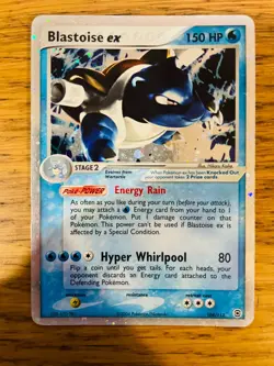 EXC! Blastoise ex (104/112) EX Fire Red & Leaf Green Holo Rare Pokemon Card! - Image 1