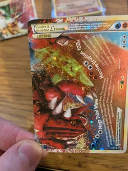NM! Kyogre & Groudon Legend (88/90) Holo HS Undaunted Bottom Half Pokemon Card! - Image 5