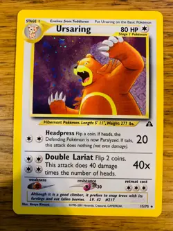 Ursaring (15/75) Holo Neo Discovery Set Pokemon Card! FAST & FREE P&P! - Image 2