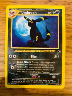 Umbreon (13/75) Holo Neo Discovery Set Pokemon Card! FAST & FREE P&P! - Image 2