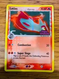 NM! Latias (21/110) EX Holon Phantoms Stamped Reverse Holo Delta Pokemon Card! - Image 1