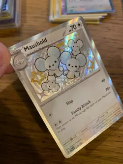 NM! Maushold (210/091) Paldean Fates Baby Shiny Rare Pokemon Card! FREE P&P! - Image 3