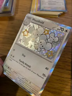 NM! Maushold (210/091) Paldean Fates Baby Shiny Rare Pokemon Card! FREE P&P! - Image 4