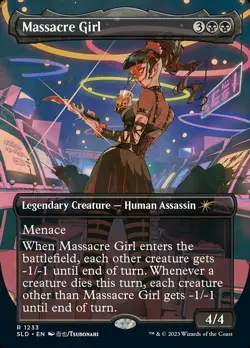 [1x] Massacre Girl (1233) - Foil Near Mint, English Secret Lair MTG Magic - Image 1