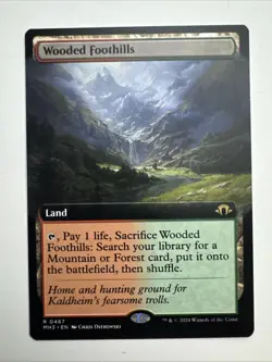 Wooded Foothills (Extended Art) Modern Horizons 3 Regular - Image 1