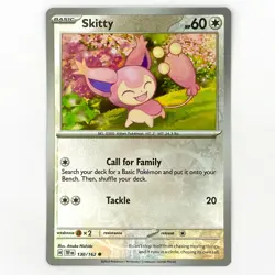 130/162 SKITTY REVERSE HOLO TEMPORAL FORCES POKEMON CARD - Image 1