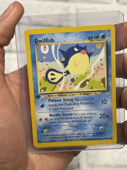 Qwilfish 49/64 Neo Revelation Unlimited Common Pokemon LP/NM Vintage 1st Edition - Image 1