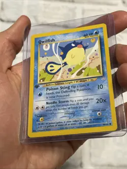 Qwilfish 49/64 Neo Revelation Unlimited Common Pokemon LP/NM Vintage 1st Edition - Image 2