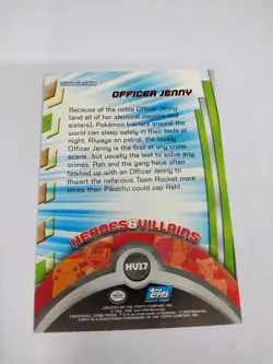 2000 Topps Pokemon TV Animation Series 3 Heroes & Villains Officer Jenny #HV17 - Image 2