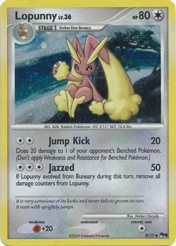 1x Lopunny - 9/17 - Holo Moderately Played Pokemon POP Series - Image 1