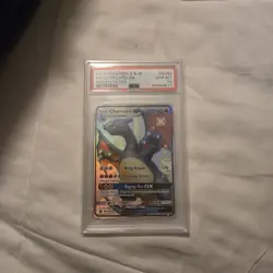 2019 POKEMON SUN & MOON HIDDEN FATES #SV49 FULL ART/CHARIZARD GX PSA 10 - Image 1