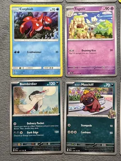 Pokemon Cards Lot Torchic Chimchar Rockruff Kadabra Mega Evolution Destined Rivl - Image 5