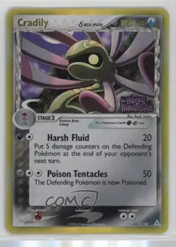 Cradily Reverse Foil Pokemon EX Holon Phantoms #2 2006 - Image 1