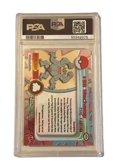 2000 Pokemon Topps Chrome Machamp #68 Pokemon T.V. - PSA 8 - Image 4