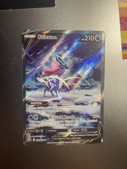 Pokemon Suicune V GG38/GG70 Full Art Gallarian Gallery Crown Zenith - Image 1