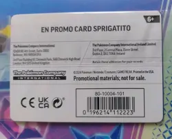 Sprigatito 191 + Fuecoco 192 Black Star Surging Pokemon Horizons Stamp -SEALED - Image 3