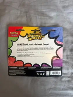 Pokemon TCG Mega Evolution Ascended Heroes Larry’s Komala 2 Pack Blister New ✅ - Image 2