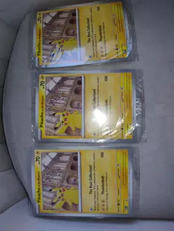 Pokemon TCG Pikachu At The Museum Promo X 3 New And Sealed - Image 1