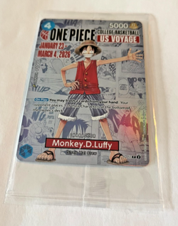 Monkey.D.Luffy (055) (College Basketball US Voyage) P-055 One Piece Promotion - Image 1