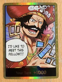 DON!! Card (Gol.D.Roger) (Gold) Carrying On His Will Foil OP-13 - Image 1