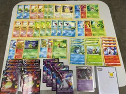 Lot of 54 Pokemon TCG Jumbo Cards (25th Anniversary & EX) Celebrations W/ Binder - Image 1