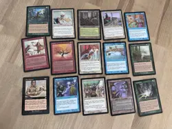 Vintage MTG Lot ~ Revised Edition Cards + Lands + Some 90s Rares NM-MP - Image 1