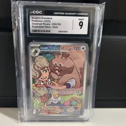 CGC 10 Arven's Greedent 205/182 IR Destined Rivals DRI Pokemon Card - Image 1