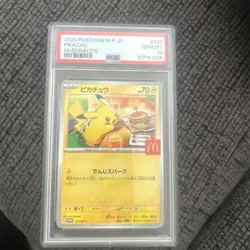 PSA 10 Pikachu McDonald’s Happy Set Promo 020/M-P 2025 Pokemon Card JP GEM MINT - Image 1