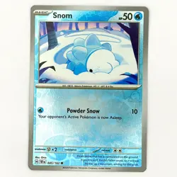 045/162 SNOM REVERSE HOLO TEMPORAL FORCES POKEMON CARD - Image 1