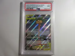 PSA 9 Rowlet & Alolan Exeggutor GX Alternate Art Unified Minds Pokemon Card - Image 1