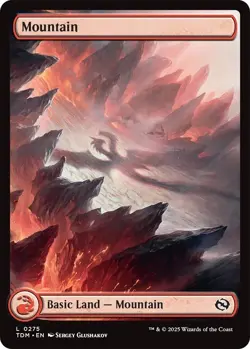 MTG REGULAR TAKIR DRAGONSTORM TDM - FULL ART BASIC LAND - ONE OF EACH - 5 TOTAL - Image 5