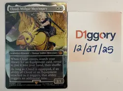Cloud, Midgar Mercenary (Borderless Chocobo Track Foil) Final Fantasy MTG Magic - Image 1