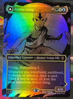 Avatar Aang (Master of Elements) 308 Foil Borderless Avatar: The Last Airbender - Image 2