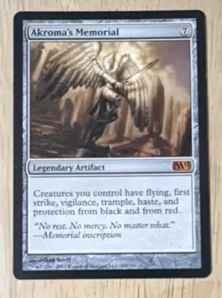 Magic: The Gathering Akroma's Memorial Core Set 2013 Legendary Artifact Rare - Image 1