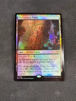 FOIL Overgrown Tomb ECL 0266 Rare MTG Lorwyn Eclipsed - Image 1