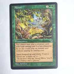 Aluren NM Tempest Rare English 1997 MTG - Image 1