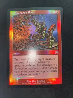 Commando Raid - Onslaught: #195, Magic: The Gathering - Foil Nm R247 - Image 1