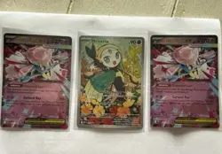 Pokemon Meloetta 026 Illustration Rare Promo & 2 Mega Dancie Ex 041 Evolution - Image 1