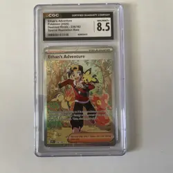2025 POKEMON ETHAN'S ADVENTURE 236/182 DESTINED RIVALS SIR CGC 8.5 - Image 1