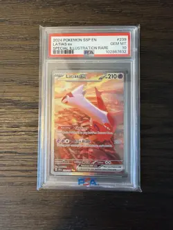 Latias ex 239/191 Holo PSA 10 Pokemon Sv08: Surging Sparks - Image 1