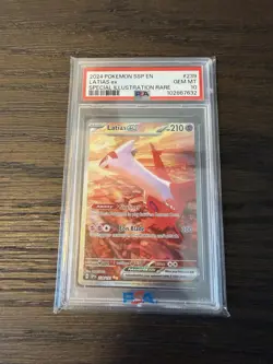 Latias ex 239/191 Holo PSA 10 Pokemon Sv08: Surging Sparks - Image 2