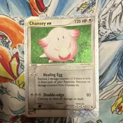 Pokemon Chansey ex 15/109 Basic Holo EX Ruby & Sapphire English 2003 - Image 2