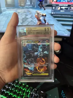 Pokemon Inferno X Japanese 110 Mega Charizard ex SAR BGS 9.5 PSA 10 REGRADEU - Image 1