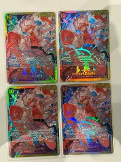 SET OF 4 One Piece Monkey.D.Luffy OP05-119 SEC Awakening of the New Era - Image 1
